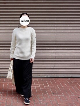 「Cabas （キャバ）のアイテム」を使った、srinさん（レディース・163cm）の冬コーディネート