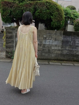 「Cabas （キャバ）のアイテム」を使った、srinさん（レディース・163cm）の夏コーディネート