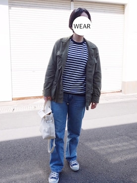 「Cabas （キャバ）のアイテム」を使った、srinさん（レディース・163cm）の春コーディネート