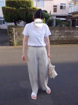 「Cabas （キャバ）のアイテム」を使った、srinさん（レディース・163cm）の夏コーディネート