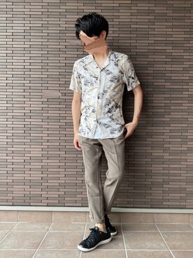 「LE COQ（ルコック）のアイテム（シューズ）」を使った、ししとうさん（メンズ・170cm）の夏コーディネート