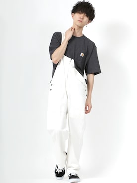「SITRY（シトリー）のアイテム（オールインワン・サロペット）」を使った、Kanoさん（メンズ・178cm）の夏コーディネート
