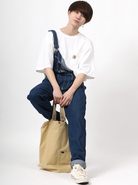 「SITRY（シトリー）のアイテム（オールインワン・サロペット）」を使った、Kanoさん（メンズ・178cm）の夏コーディネート