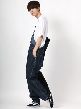 「SITRY（シトリー）のアイテム（オールインワン・サロペット）」を使った、Kanoさん（メンズ・178cm）の夏コーディネート