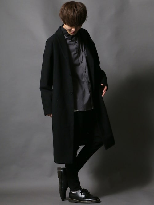 黒 ダブルブレスト チェスターコート レディース ※値段交渉可 SITRY