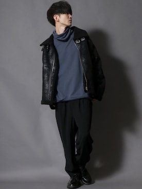 「SITRY（シトリー）のアイテム（財布/小物）」を使った、Kanoさん（メンズ・178cm）の冬コーディネート