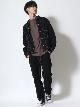 「Levi's（リーバイス）のアイテム（財布/小物）」を使った、Kanoさん（メンズ・178cm）の冬コーディネート