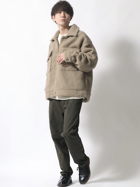 「SITRY（シトリー）のアイテム（ブルゾン）」を使った、Kanoさん（メンズ・178cm）の秋コーディネート