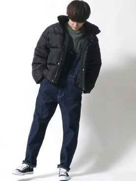 「SITRY（シトリー）のアイテム（オールインワン・サロペット）」を使った、Kanoさん（メンズ・178cm）の秋コーディネート