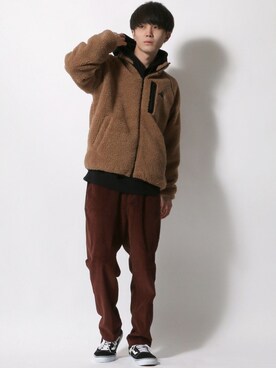 「Kappa（カッパ）のアイテム（ブルゾン）」を使った、SITRYさん（メンズ・178cm）の秋コーディネート