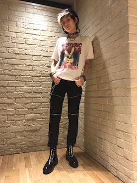 「パンク」｜「アイテム（財布/小物）」を使った、natalieさん（レディース・160cm）の夏コーディネート