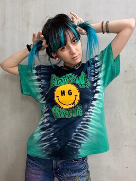 「パンクコーデ」｜「アイテム（パンツ）」を使った、natalieさん（レディース・160cm）の夏コーディネート