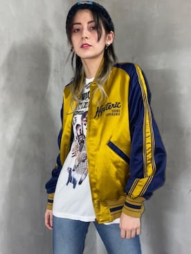 「コラボレーション」｜「アイテム（ブルゾン）」を使った、natalieさん（レディース・160cm）の秋コーディネート