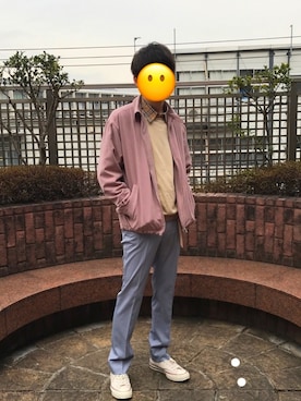 「neonsign」｜「アイテム（ブルゾン）」を使った、woonoさん（メンズ・175cm）の春コーディネート
