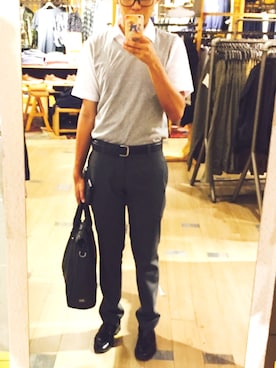 「H&M（エイチ・アンド・エム）のアイテム（ジャージ）」を使った、Natsumeさん（メンズ・173cm）の春コーディネート