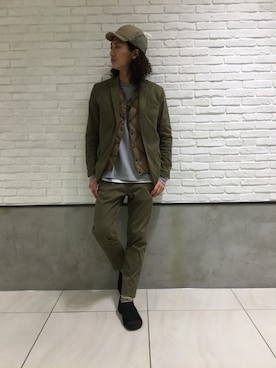 「KEEN（キーン）のアイテム（スリッポン）」を使った、nakaさん（メンズ・180cm）の秋コーディネート