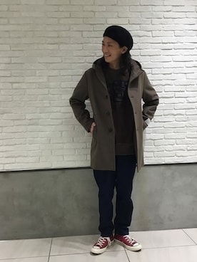 「JOURNAL STANDARD relume（ジャーナルスタンダード　レリューム）のアイテム（ダッフルコート）」を使った、nakaさん（メンズ・180cm）の冬コーディネート