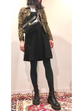 「CELINE」｜「アイテム（デニムジャケット）」を使った、AIMIさん（レディース・162cm）の冬コーディネート