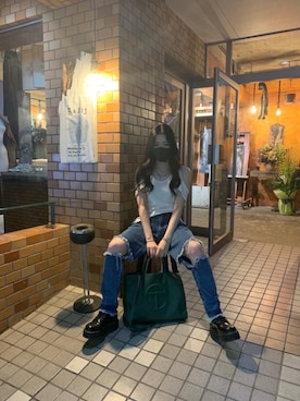 「TELFAR」｜AIMIさん（レディース・163cm）の夏コーディネート