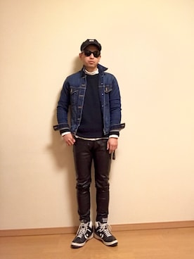 「Champion（チャンピオン）のアイテム（ニット/セーター）」を使った、Ken❽raさん（メンズ・174cm）の春コーディネート