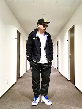 「FLAGSTUFF（フラグスタフ）のアイテム（パンツ）」を使った、Ken❽raさん（メンズ・174cm）の春コーディネート