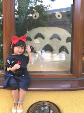 「Cienta（シエンタ）のアイテム（モカシン/デッキシューズ）」を使った、Sakuiiさん（キッズ・90cm）の夏コーディネート