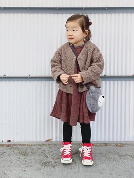 Sakuiiさん(キッズ・100cm)の秋コーディネート