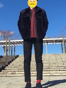 「PRADA（プラダ）のアイテム（フレグランス）」を使った、Kalasuさん（メンズ・170cm）の冬コーディネート