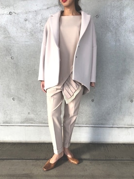 ELENDEEK（エレンディーク）の「フォルムミドルコート（ステンカラー