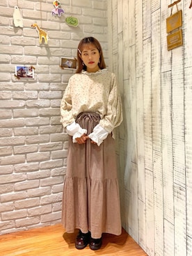 「棉麻」｜Dolly さん（レディース・153cm）の秋コーディネート