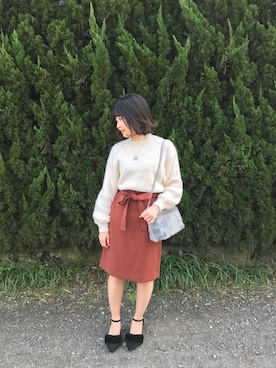 リ・ポジェさん（レディース・148cm）の冬コーディネート