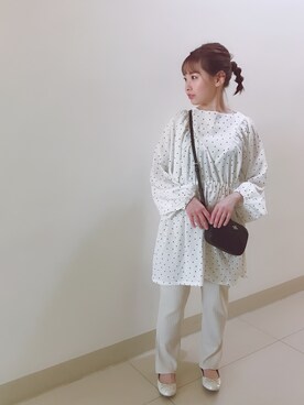 リ・ポジェさん（レディース・148cm）の冬コーディネート