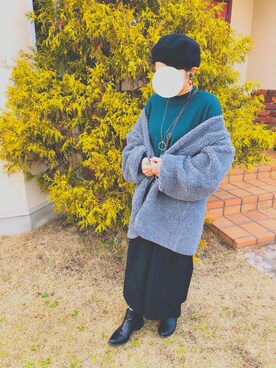 「one way（ワンウェイ）のアイテム（アクセサリー）」を使った、utym.k0215さん（レディース・155cm）の冬コーディネート