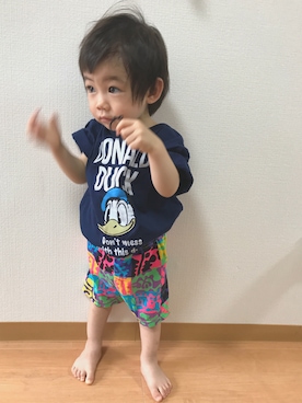 「ガラパン」｜「アイテム（その他）」を使った、wtanabeeeeさん（キッズ・80cm）の夏コーディネート