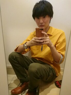「NANO universe（ナノユニバース）のアイテム（腕時計）」を使った、yutaka9さん（メンズ・174cm）の春コーディネート