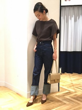 「FIGARO Paris（フィガロパリ）のアイテム（アクセサリー）」を使った、yukiさん（レディース・160cm）の夏コーディネート