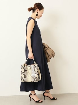 「VERMEIL par iena」｜「アイテム（ワンピース/ドレス）」を使った、yukiさん（レディース・160cm）の春コーディネート