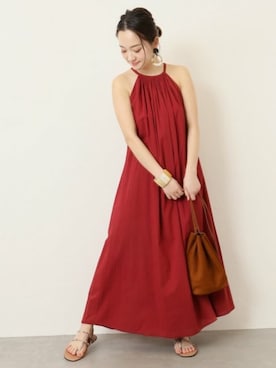 「VERMEIL par iena」｜「アイテム（ワンピース/ドレス）」を使った、yukiさん（レディース・160cm）の春コーディネート