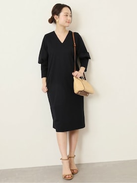 「VERMEIL par iena」｜「アイテム（ワンピース/ドレス）」を使った、yukiさん（レディース・160cm）の春コーディネート