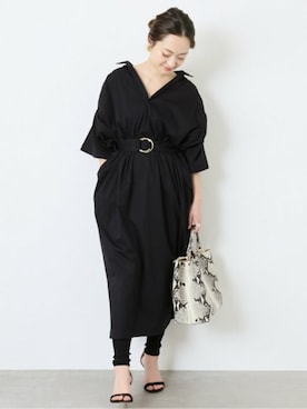 「VERMEIL par iena」｜「アイテム（ワンピース/ドレス）」を使った、yukiさん（レディース・160cm）の春コーディネート