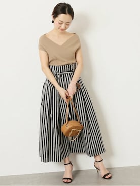 「VERMEIL par iena（ヴェルメイユパーイエナ）のアイテム」を使った、yukiさん（レディース・160cm）の春コーディネート