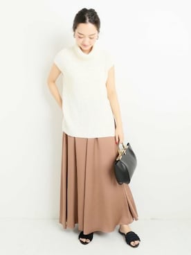 「サテンパンツ」｜「アイテム（スカート）」を使った、yukiさん（レディース・160cm）の夏コーディネート