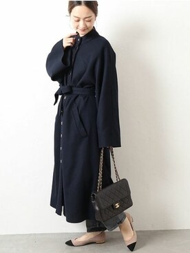 「VERMEIL par iena（ヴェルメイユパーイエナ）のアイテム（その他アウター）」を使った、yukiさん（レディース・160cm）の秋コーディネート