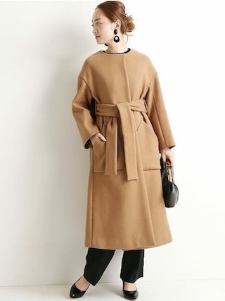 VERMEIL per iena Super100s メルトンテントラインコート 新品✨ヴェルメイユパーイエナ Super100s メルトン テントラインコート