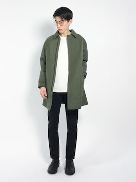 Morikawa Yoshinoriさん（メンズ・176cm）の冬コーディネート