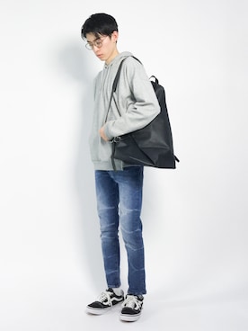 Morikawa Yoshinoriさん（メンズ・176cm）の冬コーディネート