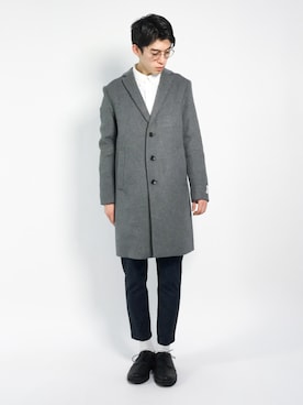 Morikawa Yoshinoriさん（メンズ・176cm）の冬コーディネート