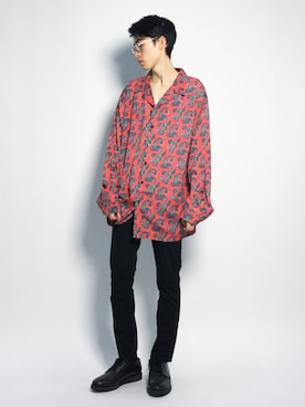 Morikawa Yoshinoriさん（メンズ・176cm）の冬コーディネート