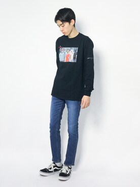 Morikawa Yoshinoriさん（メンズ・176cm）の冬コーディネート