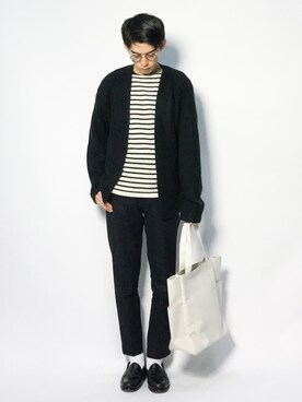 Morikawa Yoshinoriさん（メンズ・176cm）の冬コーディネート